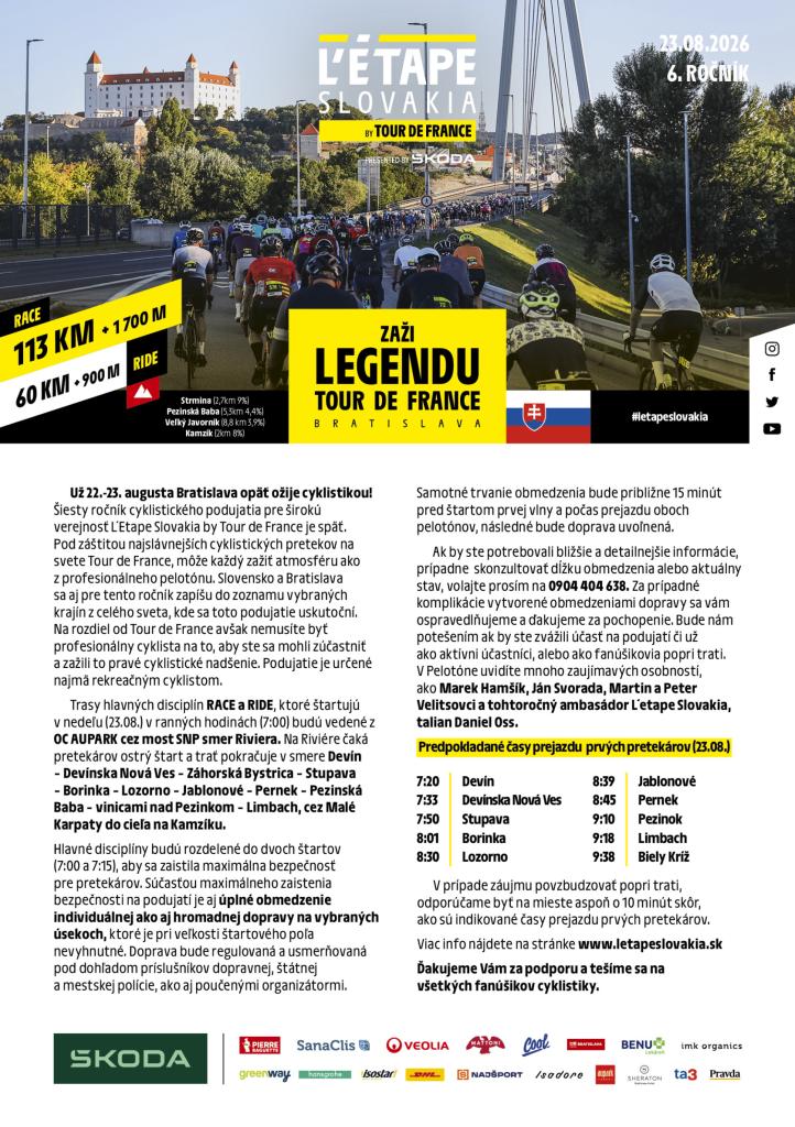 Informácie k podujatiu